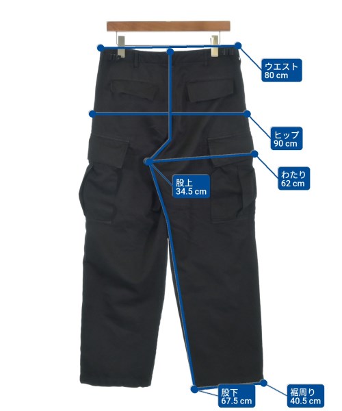 COMME des GARCONS HOMME กางเกงมีกระเป๋าข้างกางเกง2-4 กระเป๋า