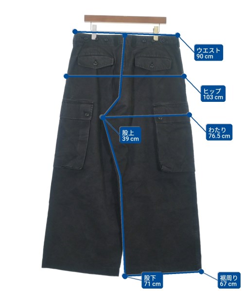 COMME des GARCONS HOMME กางเกงมีกระเป๋าข้างกางเกง2-4 กระเป๋า
