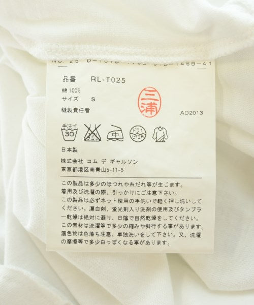 COMME des GARCONS COMME des GARCONS เสื้อยืด/เสื้อท็อปส์