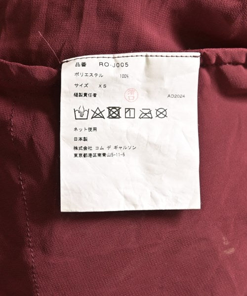 COMME des GARCONS COMME des GARCONS แจ็คเก็ตลำลอง