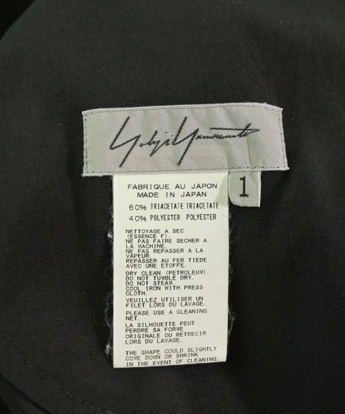 YOHJI YAMAMOTO เดรสที่เป็นเสื้อเชิ้ตตัวยาว