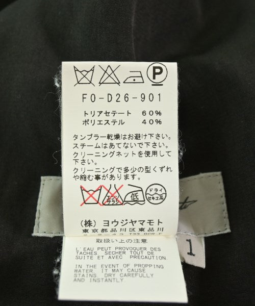 YOHJI YAMAMOTO เดรสที่เป็นเสื้อเชิ้ตตัวยาว