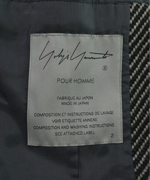 yohji yamamoto POUR HOMME เสื้อโค้ทเชสเตอร์ฟิลด์