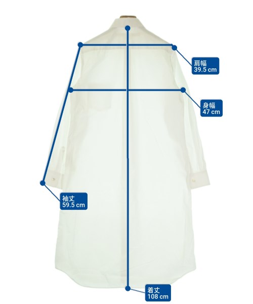 COMME des GARCONS เดรสที่เป็นเสื้อเชิ้ตตัวยาว