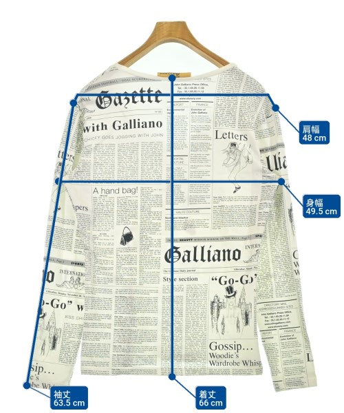 John Galliano เสื้อยืด/เสื้อท็อปส์