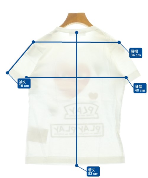 PLAY COMME des GARCONS เสื้อยืด/เสื้อท็อปส์