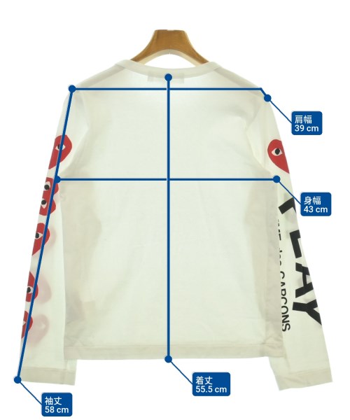 PLAY COMME des GARCONS เสื้อยืด/เสื้อท็อปส์