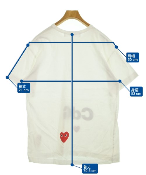 PLAY COMME des GARCONS เสื้อยืด/เสื้อท็อปส์