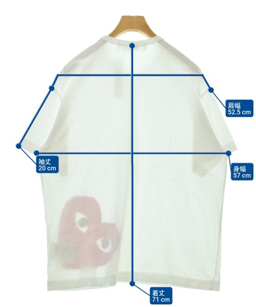 PLAY COMME des GARCONS เสื้อยืด/เสื้อท็อปส์