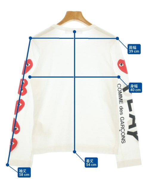 PLAY COMME des GARCONS เสื้อยืด/เสื้อท็อปส์