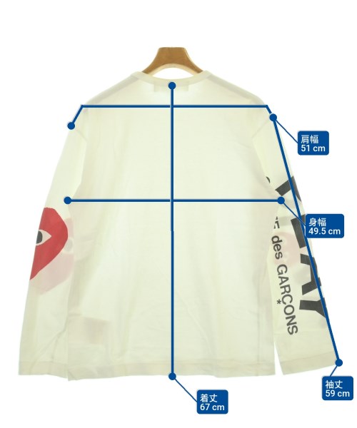 PLAY COMME des GARCONS เสื้อยืด/เสื้อท็อปส์