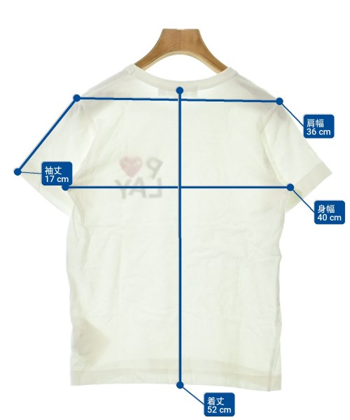 PLAY COMME des GARCONS เสื้อยืด/เสื้อท็อปส์