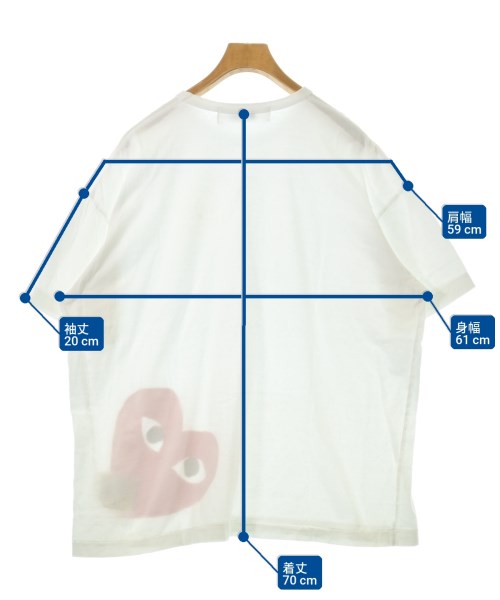 PLAY COMME des GARCONS เสื้อยืด/เสื้อท็อปส์