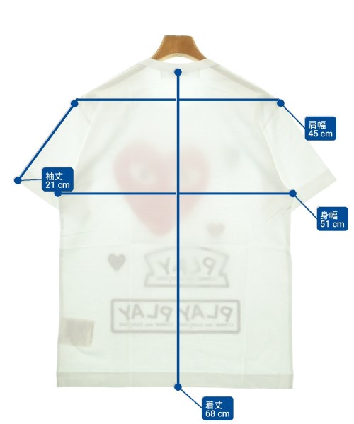 PLAY COMME des GARCONS เสื้อยืด/เสื้อท็อปส์