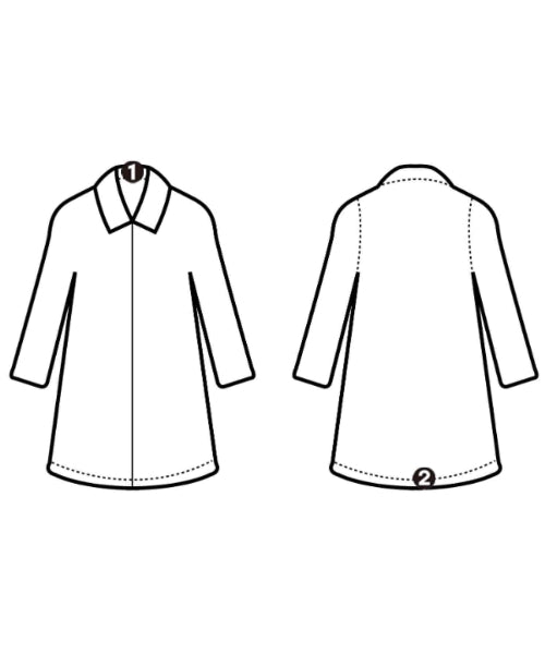 DRIES VAN NOTEN เสื้อโค้ทเชสเตอร์ฟิลด์