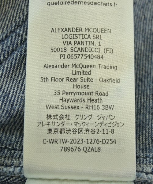 ALEXANDER MCQUEEN แจ็คเก็ตยีนส์