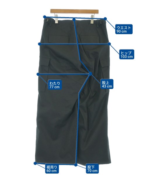 BALENCIAGA กางเกงมีกระเป๋าข้างกางเกง2-4 กระเป๋า
