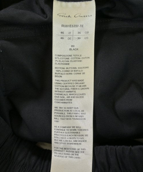 Rick Owens กางเกงมีกระเป๋าข้างกางเกง2-4 กระเป๋า