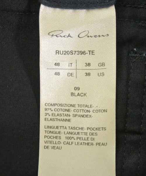 Rick Owens กางเกงมีกระเป๋าข้างกางเกง2-4 กระเป๋า