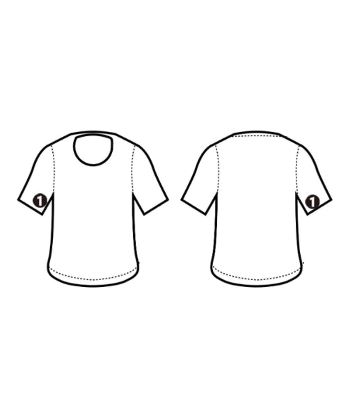 GANRYU เสื้อยืด/เสื้อท็อปส์
