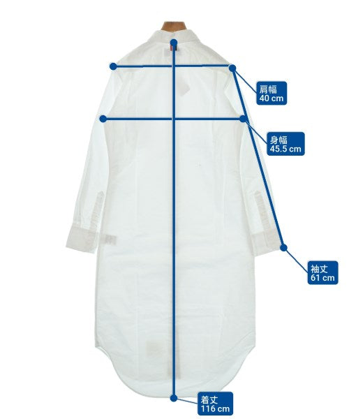 THOM BROWNE เดรสที่เป็นเสื้อเชิ้ตตัวยาว