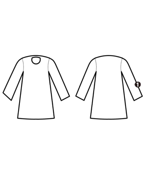 THOM BROWNE เดรสที่เป็นเสื้อเชิ้ตตัวยาว