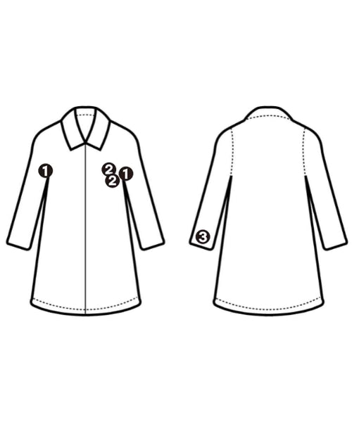 Ground Y เสื้อโค้ทเชสเตอร์ฟิลด์