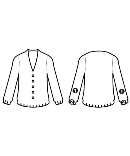 HOMME PLISSE เสื้อคาร์ดิแกน
