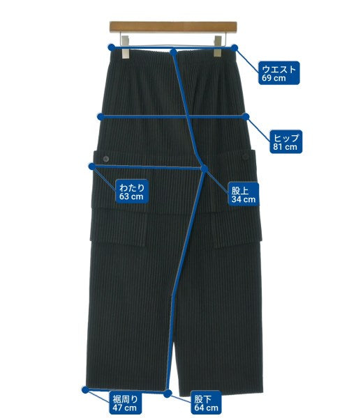 HOMME PLISSE กางเกงมีกระเป๋าข้างกางเกง2-4 กระเป๋า