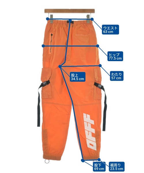 OFF-WHITE กางเกงมีกระเป๋าข้างกางเกง2-4 กระเป๋า