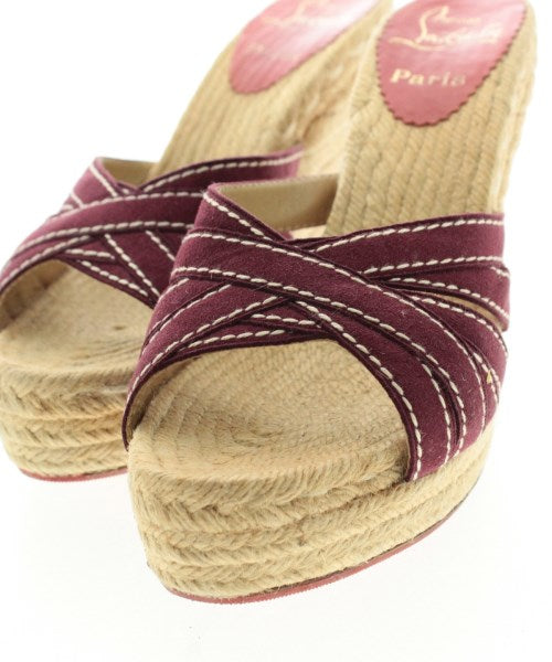 Christian Louboutin รองเท้าพื้นเชือกสาน