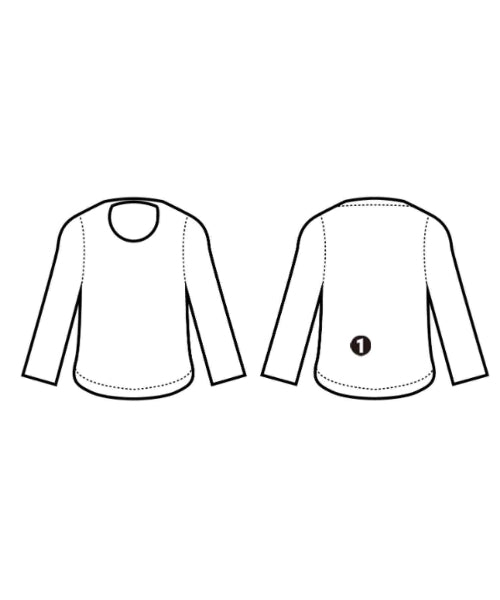 MM6 เสื้อยืด/เสื้อท็อปส์