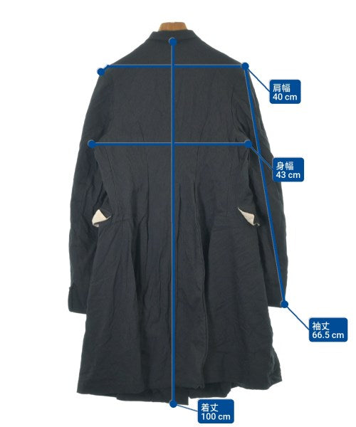 BLACK COMME des GARCONS เสื้อคลุมคอปก Soutien