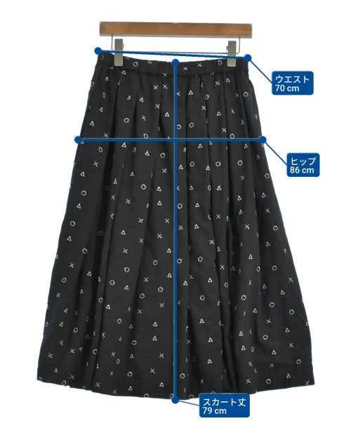 BLACK COMME des GARCONS กระโปรงยาวถึงเข่า
