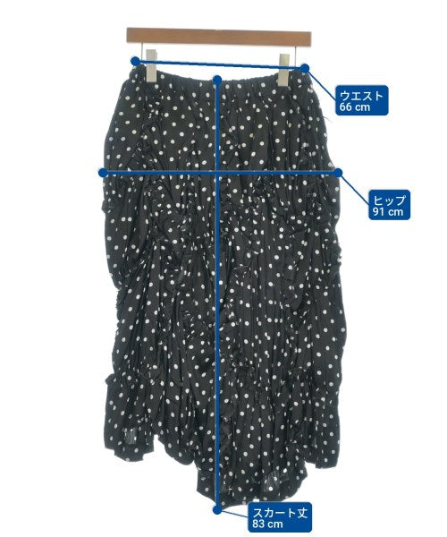 BLACK COMME des GARCONS กระโปรงยาวถึงเข่า