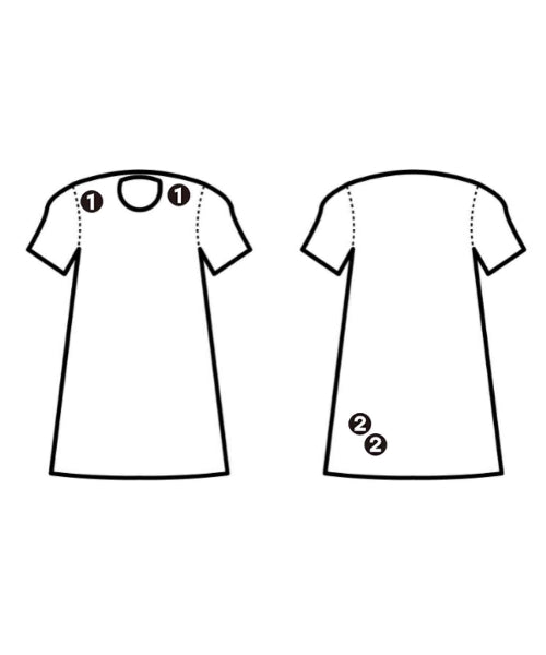 CARVEN เดรสที่เป็นเสื้อเชิ้ตตัวยาว