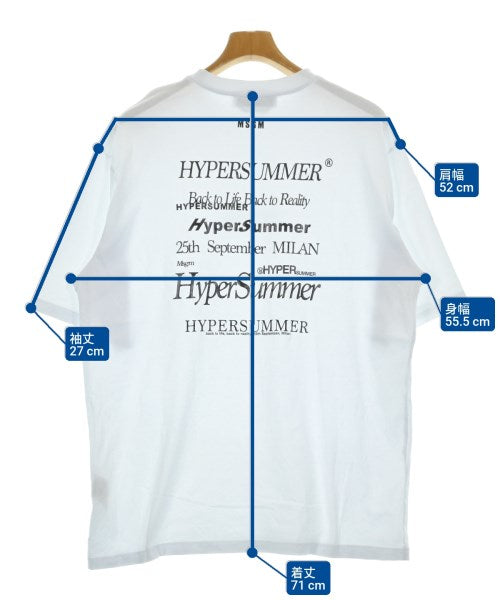MSGM เสื้อยืด/เสื้อท็อปส์
