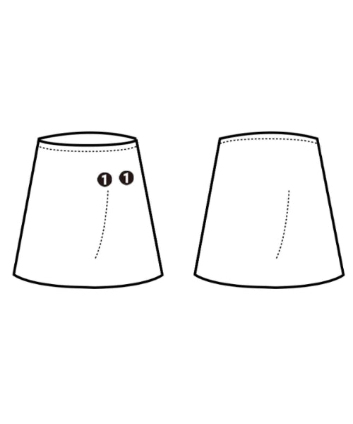 MSGM กระโปรงยาวถึงเข่า