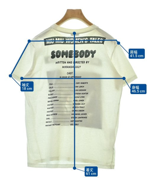 Miu Miu เสื้อยืด/เสื้อท็อปส์