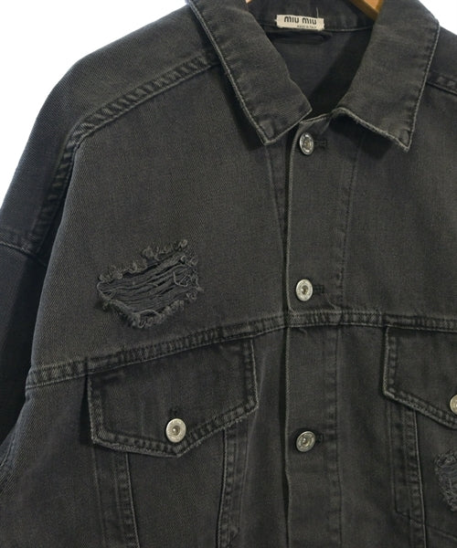 Miu Miu แจ็คเก็ตยีนส์