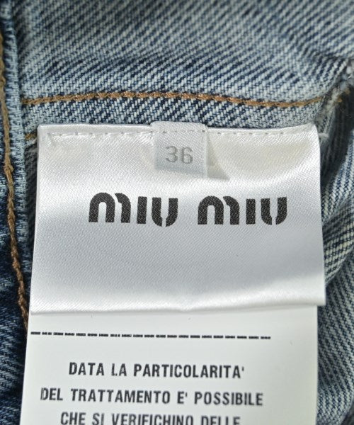 Miu Miu แจ็คเก็ตยีนส์