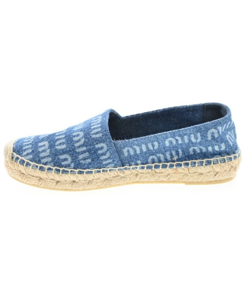 Miu Miu รองเท้าพื้นเชือกสาน