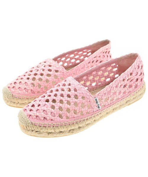 Miu Miu รองเท้าพื้นเชือกสาน