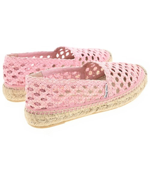 Miu Miu รองเท้าพื้นเชือกสาน