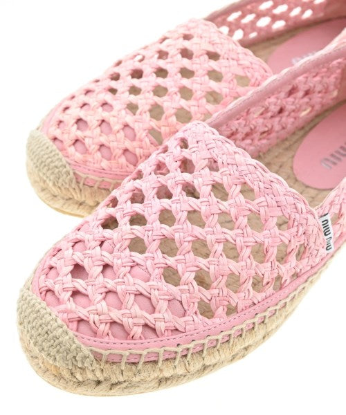 Miu Miu รองเท้าพื้นเชือกสาน