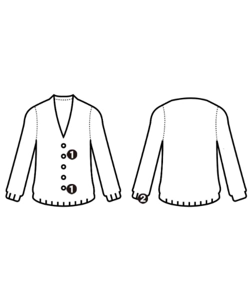 PLEATS PLEASE เสื้อคาร์ดิแกน