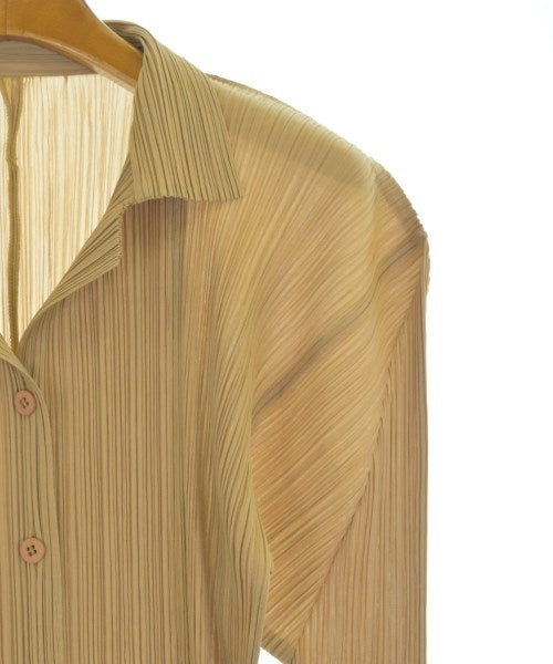 PLEATS PLEASE เดรสที่เป็นเสื้อเชิ้ตตัวยาว