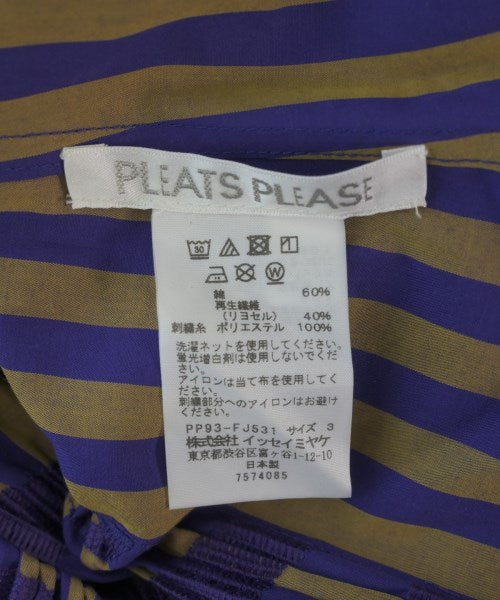 PLEATS PLEASE เดรสที่เป็นเสื้อเชิ้ตตัวยาว