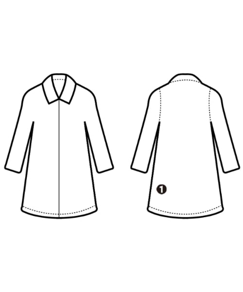 PLEATS PLEASE เสื้อคลุมคอปก Soutien