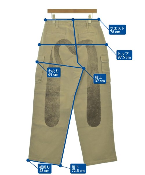 EVISU กางเกงมีกระเป๋าข้างกางเกง2-4 กระเป๋า